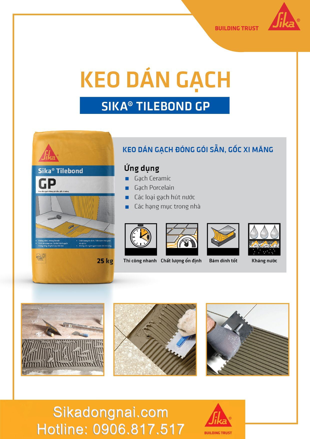 BỘ ĐÔI HOÀN HẢO CHO CÔNG TRÌNH HOÀN MỸ - Sika Biên Hòa, Đồng Nai - 0906.817.517