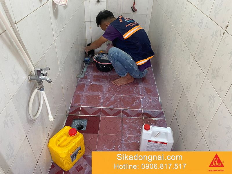 Vật liệu Sika chống thấm nhà vệ sinh tốt nhất, đảm bảo hết thấm - Sika Đồng Nai